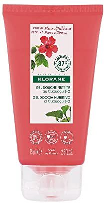 Klorane Gel doccia nutriente con burro di cupuaçu biologico con fiore di ibisco 75ml