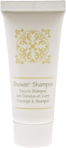 Generic Shampoo doccia monodose in tubetto da 25 ml Confezione da 100 pezzi, Bagnodoccia shampoo bagnoschiuma hotel, linea cortesia shower shampoo bagno doccia