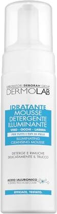 DEBORAH Dermolab Mousse Detergente Viso Illuminate, Deterge Delicatamente, Pelle Morbida, Vellutata e Luminosa, 150ml