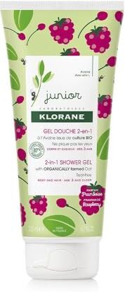 Klorane Junior Bath Gel Hair&Body Raspberry 200 Ml