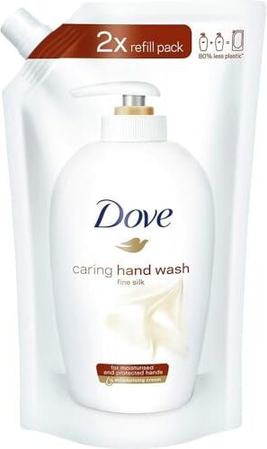 Dove Fine Silk, Detergente Cremoso per mani (Pacco da 2 x 500ml)