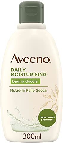 Aveeno Daily Moisturising, Bagno Doccia con Avena Colloidale Naturale, Pelli da Normali a Secche, 300 ml