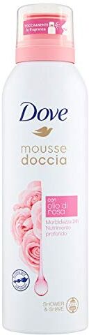 Dove Mousse Doccia con Olio di Rosa, 200 ml Pacco da 3