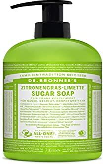 Dr. Bronner's Sugar Soap, Lemongrass/Lime 710 ml