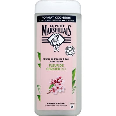 Le Petit Marseillais Crema doccia extra morbida fiore di ciliegio, 650 ml (confezione da 1)