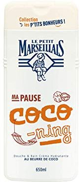 Le Petit Marseillais Crema doccia extra morbida noce di cocco biologico (flacone da 650 ml) – Gel doccia con 92% di ingredienti di origine naturale – pH neutro per la pelle e senza coloranti