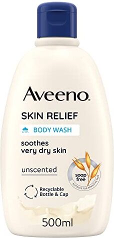 Aveeno , Bagno Doccia Lenitivo, Skin Relief, Pelle da Secca a Molto Secca, Ipoallergenico, 500ml