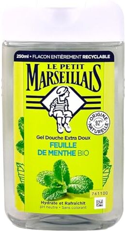 Le Petit Marseillais Gel Doccia Extra Dolce Foglia di Menta Flacone 250 ml, 1 Unit