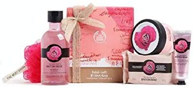 The Body Shop British Rose Pampering Essentials Body Yogurt Soap hand cream shower gel Gift SET…