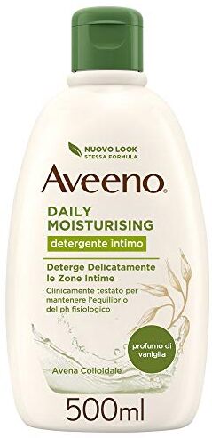 Aveeno Daily Moisturising, Detergente Intimo Extra Delicato Naturale Senza Sapone, Profumo di Vaniglia, 500 ml