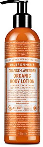 Dr. Bronner's Crema Fluida, Arancio/Lavanda 240 ml