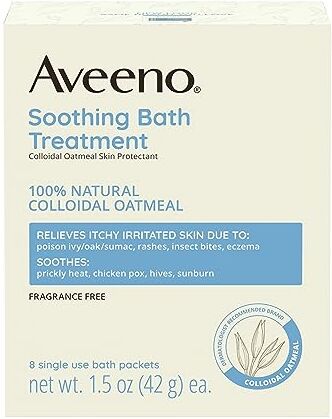 Aveeno TRATTAMENTO DEL BAGNO ADEENO PER PRINCIA, PELLE IRRITATA, PACCHETTO DI 8