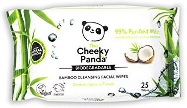 Panda – Salviette Per Il Viso, Profumate al Cocco   Confezione da 25 Salviette   Struccanti, Ipoallergeniche, Delicate