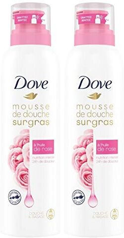 Dove Gel Doccia Schiuma Surgras All' Olio Di 200 Ml – Set Di 3, Olio Di Rosa., 600 Millilitro, Confezione da 3