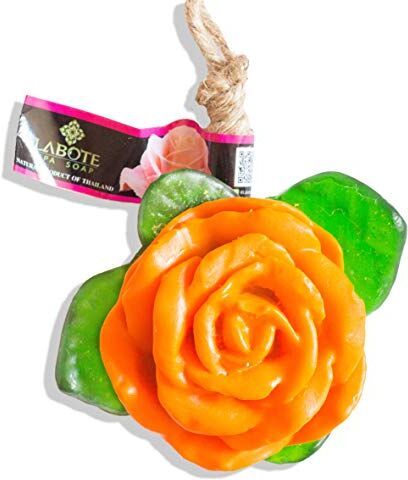 LABOTE fatto a mano thailandesi Bio Naturale Sapone Rose Arancione con typischem Profumo