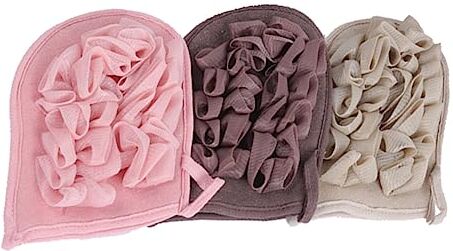 FRCOLOR 3 Pz Guanti Da Bagno Scrubber Pouf Da Doccia in Spugna Di Luffa Guanti Da Doccia Esfolianti Guanto Per La Pulizia Della Doccia Il Guanto Da Forno Fare Un Bagno Pennello Esfoliante