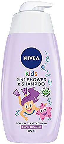 NIVEA Gel 2 in 1 per la pulizia del corpo e dei capelli, con profumo di gelatina di frutta, 500 ml