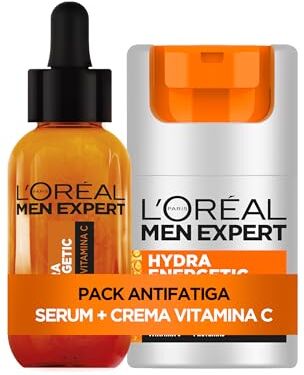 L'Oreal L'Oréal Men Expert Hydra Energetic Serum con vitamina C e crema idratante anti-affaticamento