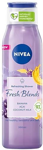 NIVEA Fresh Blends Gel doccia rinfrescante Banana e Acai, 300 ml