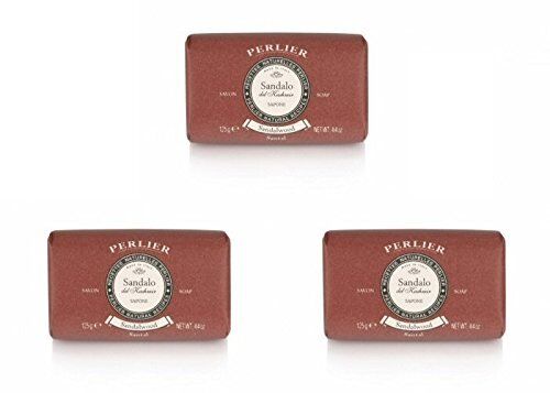 Perlier : Sandalo Sandalwood Scented Soap * 4.4 Ounce (125gr) Packages * [ Italian Import ] by