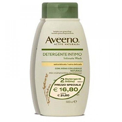 Aveeno Detergente Intimo, Confezione 2 x 500 ml