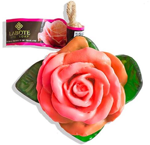 LABOTE fatto a mano thailandesi Bio Naturale Sapone Rose rosa con typischem Profumo