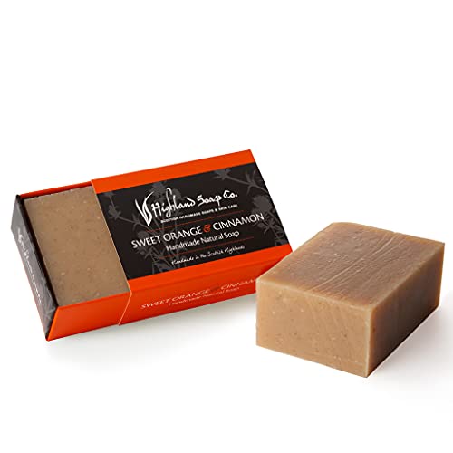 The Highland Soap Company Sapone Sweet Orange & Cinnamon, 190 g