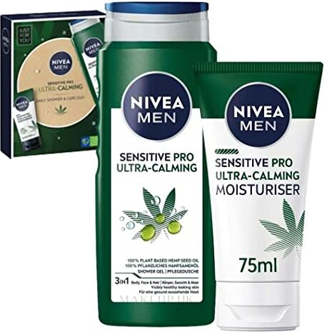 NIVEA Men Ultra Calming Daily Shower & Care Duo – 400 ml – 75 ml