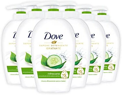 Dove Sapone Mani Liquido Rinfrescante, 6 pezzi da 250ml