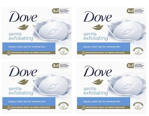 Dove Sapone Gentle Peeling Soap Bar (4 x 90 g)