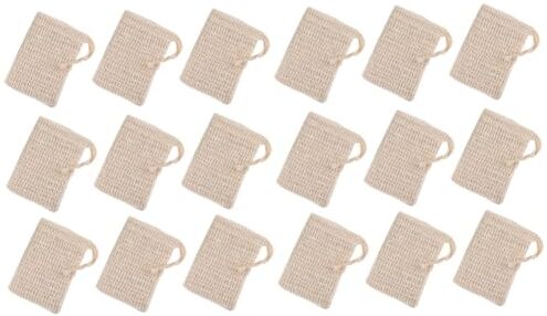 minkissy 40 Pz sacchetto per sapone in sisal schiuma netto luffa portasapone in rete sacchetto per sapone esfoliante arrapato sapone fatto a mano Palla da bagno salvietta da bagno viaggiare