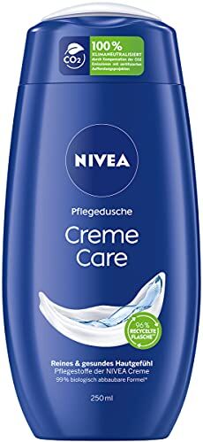 NIVEA Crema Care doccia (250 ml), gel doccia dal profumo unico delicato, doccia in crema detergente delicato con ingredienti selezionati della crema