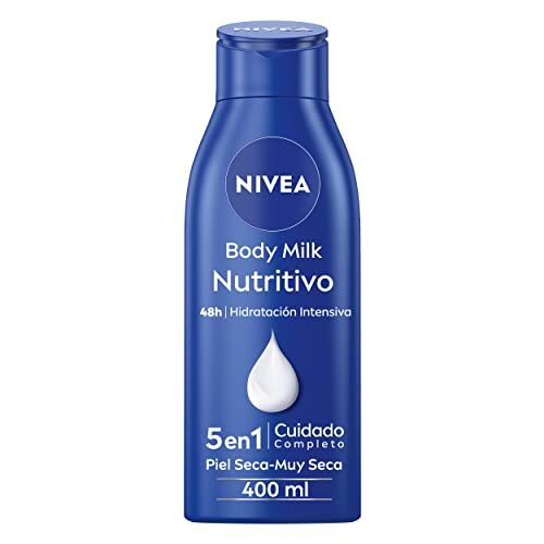 NIVEA Crema Corpo Nutriente 400 ml, Crema Idratante arricchita con Olio di Mandorla Naturale e Vitamina E, Crema nutriente per il corpo per pelli secche