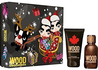 Dsquared2 Wood Confezione Regalo Uomo Profumo 30ml Shower Gel 50ml