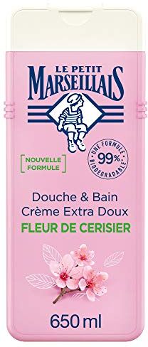 Le Petit Marseillais Doccia & Bagno Crema Extra Dolce Fiore di Ciliegio, 650 ml