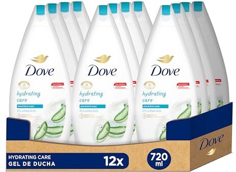 Dove Gel doccia per pelle secca Aloe Vera idratante confezione da 12 x 720 m