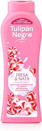 TULIPAN NEGRO Black Tulip Shower Gel di fragole e panna, rosa, dolci, 720 millilitri