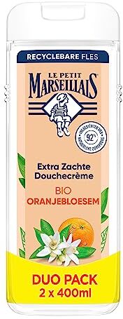 Le Petit Marseillais crema doccia extra morbida bio fiori d'arancio, idrata e nutre la pelle 12x400ml