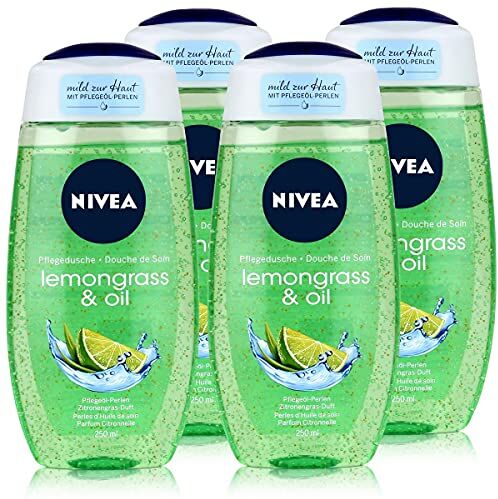 NIVEA , Gel doccia Lemongrass & Oil, 4 pz. da 250 ml