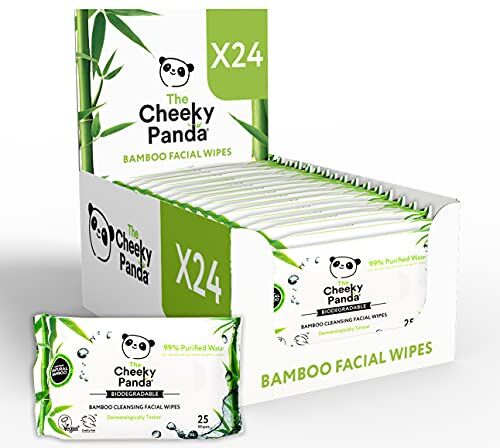 Panda Bambù Pulizia Viso Salviette Unscented X 24