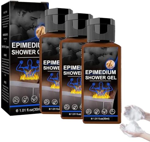 Generic Epimedium Brevicornum Gel doccia esclusivo per uomo, stimolante per la resistenza e la forza, Epimedium Brevicornum Gel doccia, gel doccia rinfrescante per una pulizia profonda (3pcs)