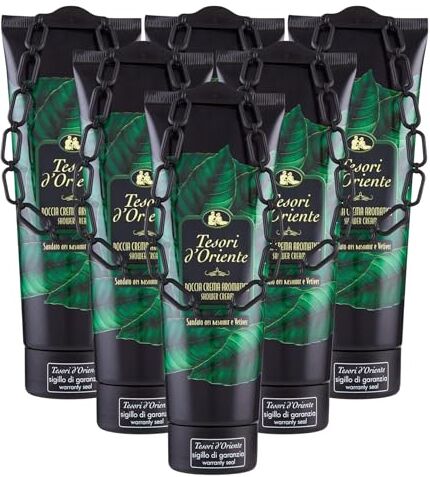 Generic Tesori D'Oriente Doccia Crema Aromatica al Sandalo del Kashmir e Vetiver 250ml (6 Doccia Crema)