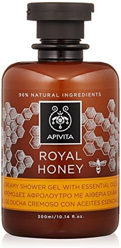 Apivita Royal Honey Gel Doccia Cremoso agli Oli Essenziali, 300 ml