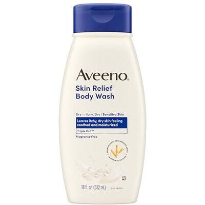 Aveeno Active Naturals Fragrance Free Skin Relief Body Wash, Soothing Oatmeal, 18 oz. by Aveeno Active Naturals Fragrance Free Skin Relief Body Wash, Soothing Oatmeal, 18 oz. by