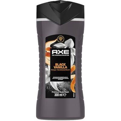 AXE Fine Fragrance Collection Premium Gel doccia Black Vanilla per 12 ore di freschezza duratura dona un profumo spettacolare sotto la doccia da 300 ml AXE Fine Fragrance Collection Premium Gel doccia Black Vanilla per 12 ore di freschezza duratura dona un profumo spettacolare sotto la doccia da 300 ml