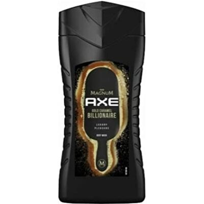 AXE Gel doccia 3 in 1 e shampoo Magnum Gold Caramel Billionaire per una freschezza duratura e un profumo dopo la doccia, dermatologicamente testato, 250 ml AXE Gel doccia 3 in 1 e shampoo Magnum Gold Caramel Billionaire per una freschezza duratura e un profumo dopo la doccia, dermatologicamente testato, 250 ml
