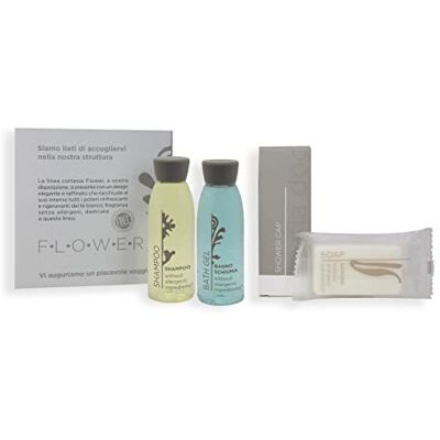 More Set Cortesia 20 Ospiti Flower Fragranza Tè Bianco Shampoo, Gel Doccia, Sapone e Cuffia Per Hotel e B&B More Set Cortesia 20 Ospiti Flower Fragranza Tè Bianco Shampoo, Gel Doccia, Sapone e Cuffia Per Hotel e B&B
