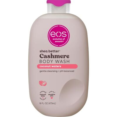 eos Cashmere Body Wash – Coconut Waters Gel doccia idratante · Formula gel cremoso · Con burro di karitè · 473 ml (16 fl oz) eos Cashmere Body Wash – Coconut Waters Gel doccia idratante · Formula gel cremoso · Con burro di karitè · 473 ml (16 fl oz)