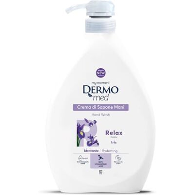 Dermomed Crema di Sapone, Emolliente e Nutritiva, Formato da 600 ml Talco e Iris Dermomed Crema di Sapone, Emolliente e Nutritiva, Formato da 600 ml Talco e Iris