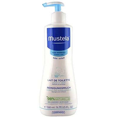 Mustela Lait De Toilette Latte Idratante, Bianco, 500 Millilitro Mustela Lait De Toilette Latte Idratante, Bianco, 500 Millilitro